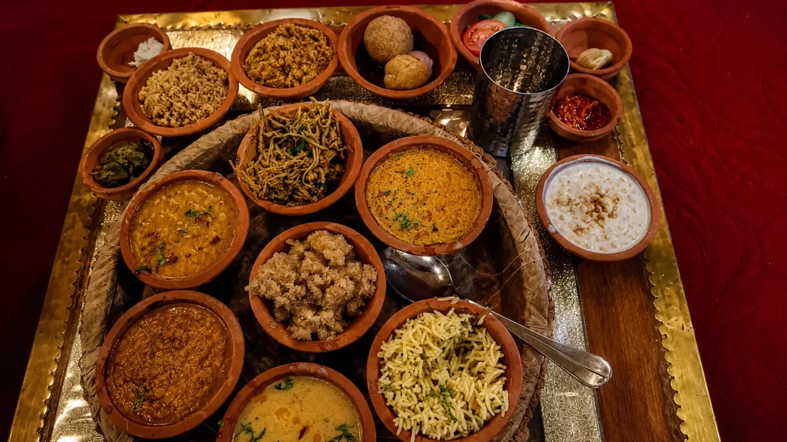 Authentic Rajasthani Thali at Virasat Restaurant Rajasthan